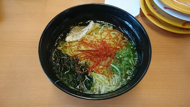 スシローの鯛だし塩ラーメンを食す