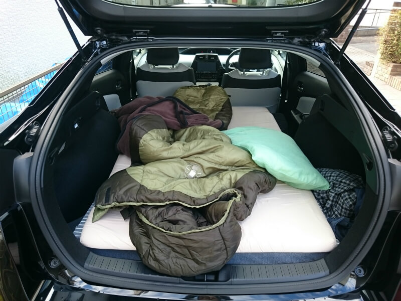 50系プリウスで車中泊に挑戦 快適に寝れるか試してきました たまくま倶楽部