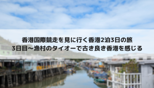 2023年の香港国際競走を観戦する香港旅行：3日目